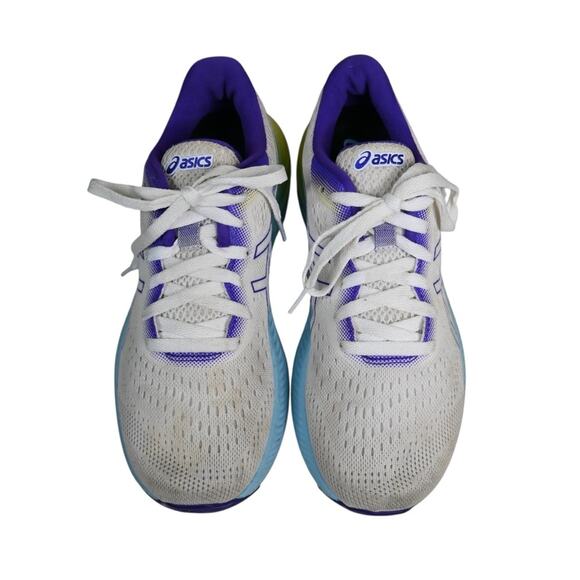 ASICS Womens 8 Gel Excite 8 Sneaker White Blue Purple F130221 - Picture 4 of 9